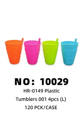 NO：10029 塑料杯吸管杯 120PCK/CASE