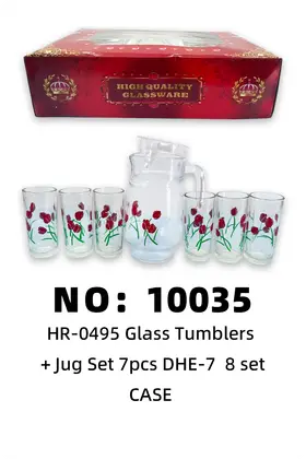 NO：10035 7件套玻璃杯  CASE