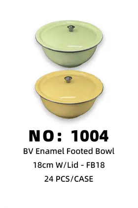 NO：1004 铁盆带盖BV18CM 24PCS/CASE