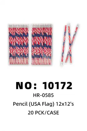 NO：10172 美国国旗铅笔 20PCK/CASE