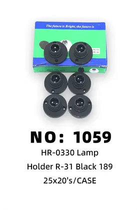 NO：1059 黑色灯座189 25*20PCS/CASE