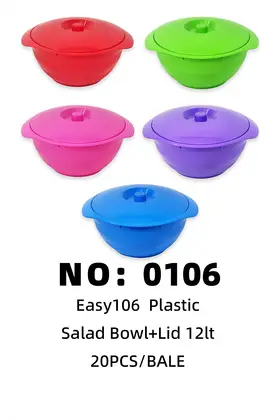 NO：0106 12LT Easy沙拉盆 20PCS/BALE