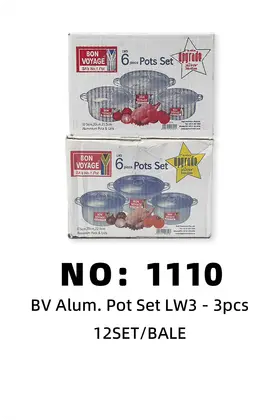 NO：1110 铝锅bon voyage 12SET/BALE