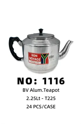 NO：1116 BV烧水壶茶壶2.25LT 24PCS/CASE