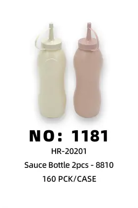 NO：1181 红黄番茄酱瓶2pcs 160PCS/CASE