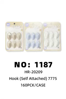 NO：1187 挂钩粘钩6PCS 160PCK/CASE