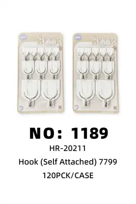 NO：1189 挂钩粘钩10PCS 120PCK/CASE