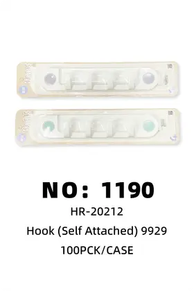 NO：1190 4连挂钩粘钩 100PCS/CASE