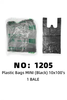 NO：1205 黑色MINI垃圾袋 1BALE/BALE