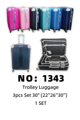 NO：1343 拉杆箱 行李箱3pcs（22”26“30”）1SET/SET