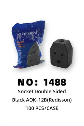 NO：1488 REDISSON 黑双面接线插头 100PCS/CASE