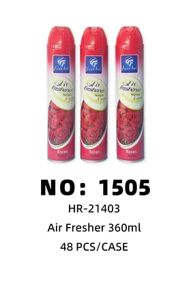 NO：1505 玫瑰空气清香剂360ml 48PCS/CASE