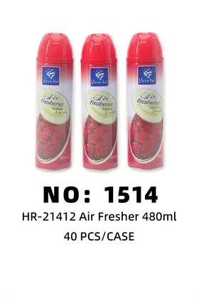 NO：1514 玫瑰空气清新剂480ML 40PCS/CASE