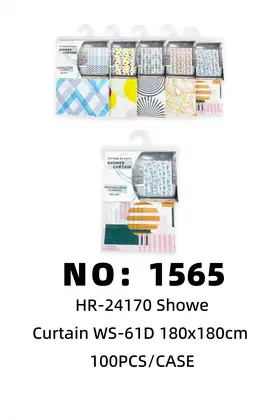 NO：1565  180x180cm浴帘 100PCS/CASE