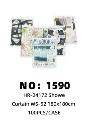 NO：1590  180x180cm浴帘 100PCS/CASE