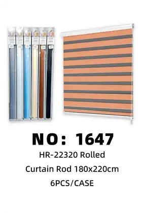 NO：1647 卷帘 窗帘180x220cm  6PCS/CASE