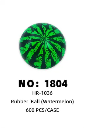 NO：1804 西瓜双色橡皮球 600PCS/CASE