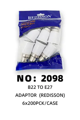 NO：2098 卡口转螺口REDISSON 1200PCK/CASE