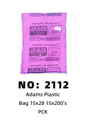 NO：2112 ADAMS袋子15*28 1PCK/PCK