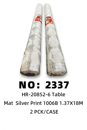 NO：2337 银色烫金垫1.37*18m 2PCK/CASE