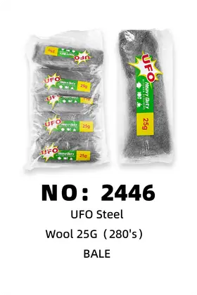 NO：2446 25g铁丝棉ufo 1PCK/BALE