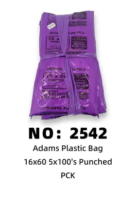 NO：2542 ADAMS袋子16*60 1PCK/PCK