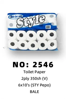 NO：2546 卫生纸 纸巾10pcs BALE