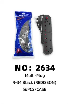 NO：2634 REDISSON黑色排插 56PCS/CASE