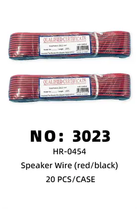 NO：3023 红黑音响线 20PCS/CASE