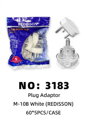 NO：3183 M-10B白色接线插头REDISSON 300PCS/CASE