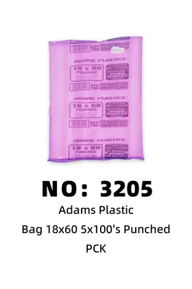 NO：3205 ADAMS袋子18*60 1PCK/PCK