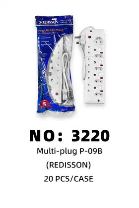 NO：3220 REDISSON 开关排插 20PCS/CASE