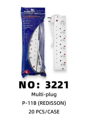 NO：3221 REDISSON 开关排插 20PCS/CASE