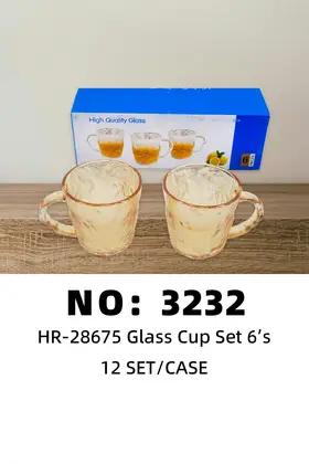 NO：3232 冰川玻璃杯 12SET/CASE