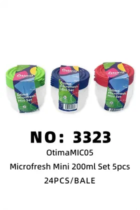 NO：3323 OTIMA塑料盒饭盒 24PCS/BALE