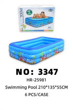 NO：3347 儿童游泳池 水池210*135*55cm  6PCS/CASE