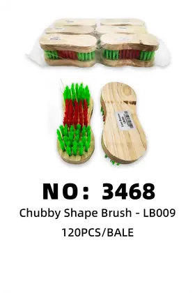 NO：3468 葫芦型木头鞋刷  120PCS/BALE