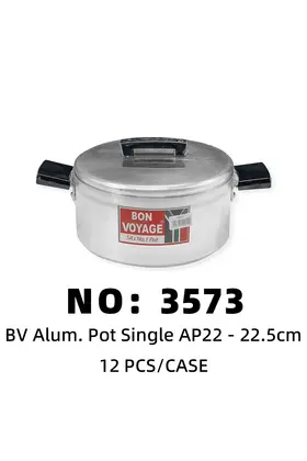 NO：3573 bv 单pcs锅22.5cm铝锅 12PCS/CASE
