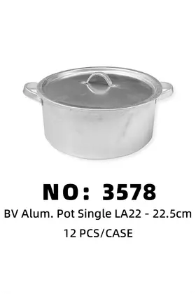 NO：3578 bv 22.5cm次铝锅 12PCS/CASE