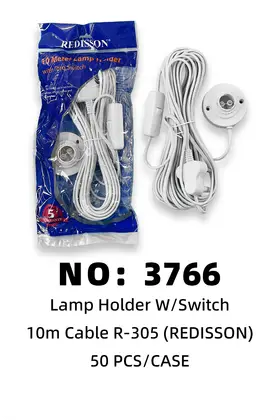 NO：3766 REDISSON灯头+开关REDISSON 50PCS/CASE