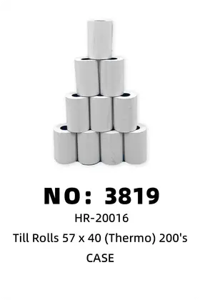 NO：3819 刷卡机纸57*40CM 1CASE/CASE