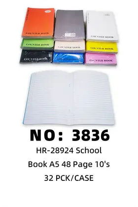 NO：3836 A5学习记事本48页 32PCK/CASE