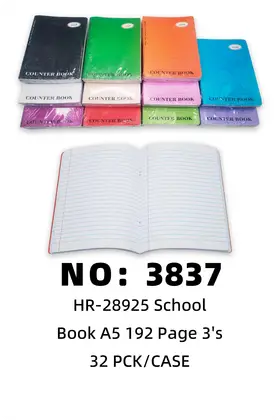NO：3837 A5学习记事本192页 32PCK/CASE