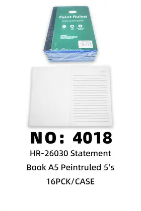 NO：4018 大发票复写本 16PCK/CASE