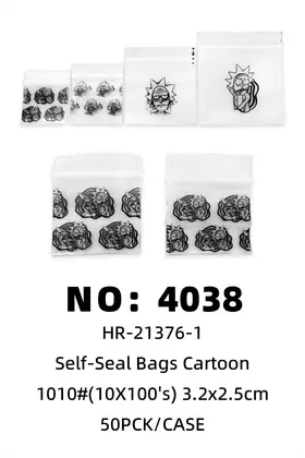 NO：4038 1010卡通自封袋3.2×2.5cm 50PCK/BAG