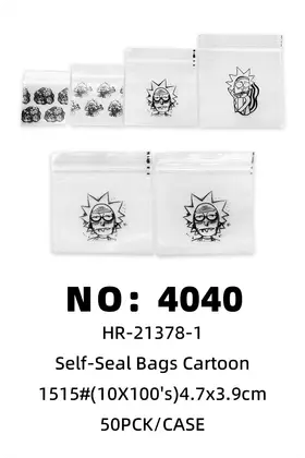 NO：4040 1515卡通自封袋4.7×3.9cm 50PCK/BAG