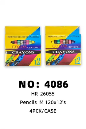 NO：4086 小号蜡笔  4PCK/CASE