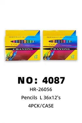 NO：4087 中号蜡笔 4PCK/CASE