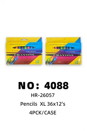 NO：4088 大号蜡笔 4PCK/CASE