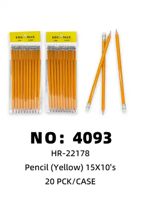 NO：4093  黄杆铅笔  20 PCK/CASE